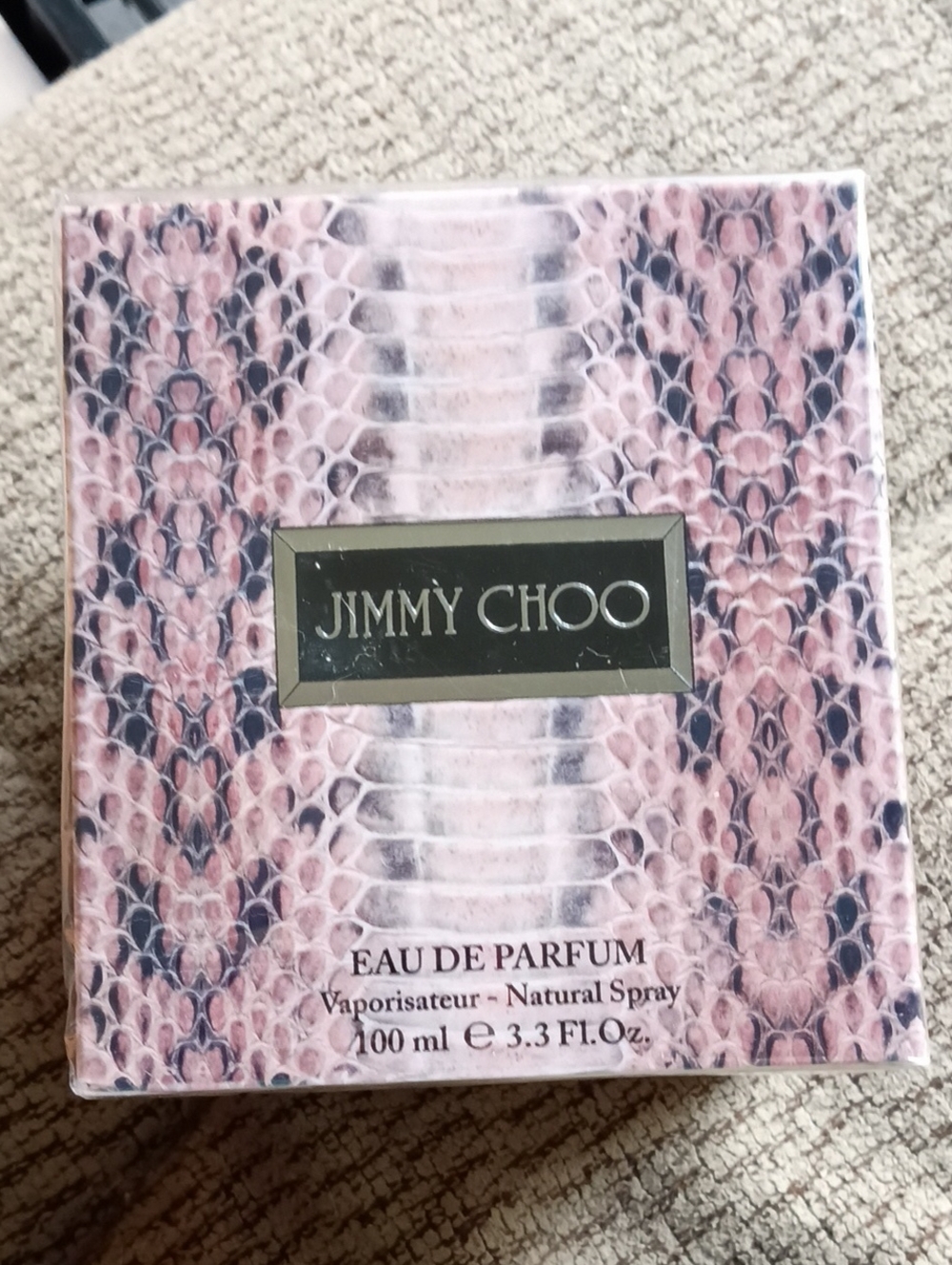 Jimmy Choo Pink Snake Print Box, New And Unopened, 100 ml